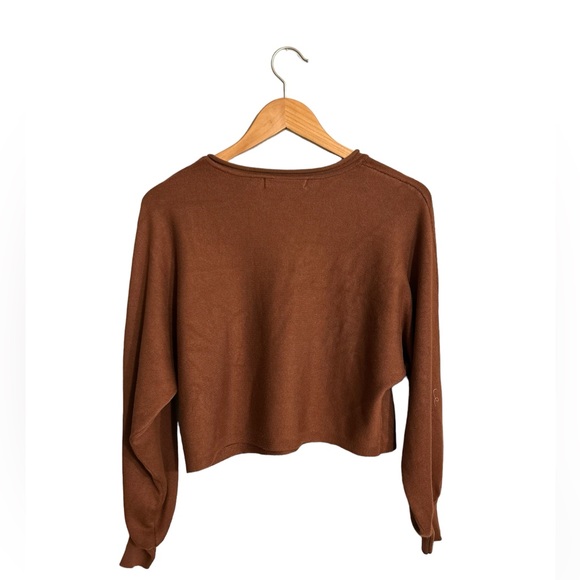 Cropped brown sweater - Picture 2 of 2